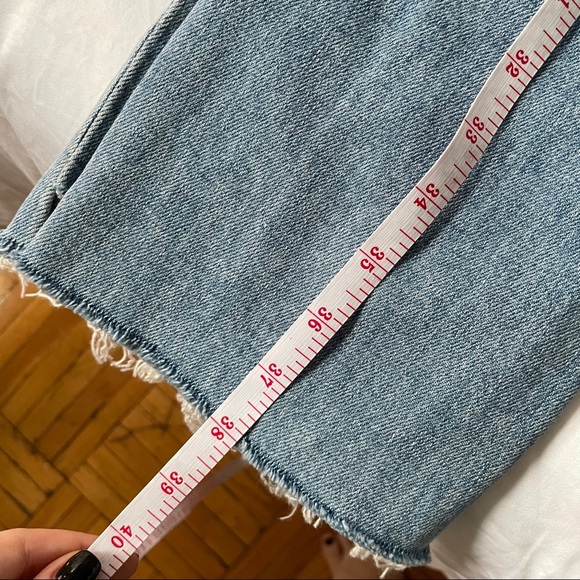 MOTHER High Waisted Rascal Zip Step Fray - Picture 13 of 13